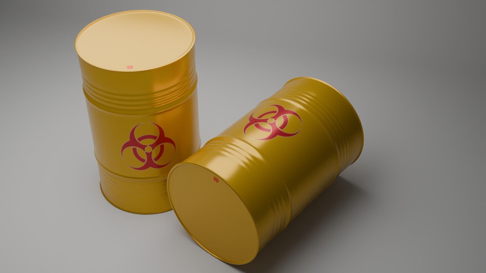 3D Nuclear Energy Barrel 3D model_1