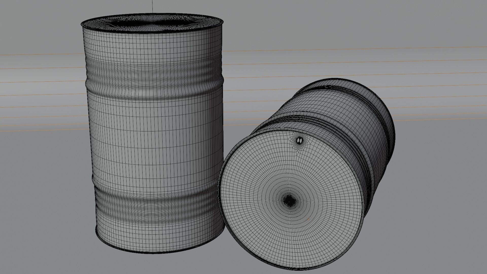 3D Nuclear Energy Barrel 3D model_4