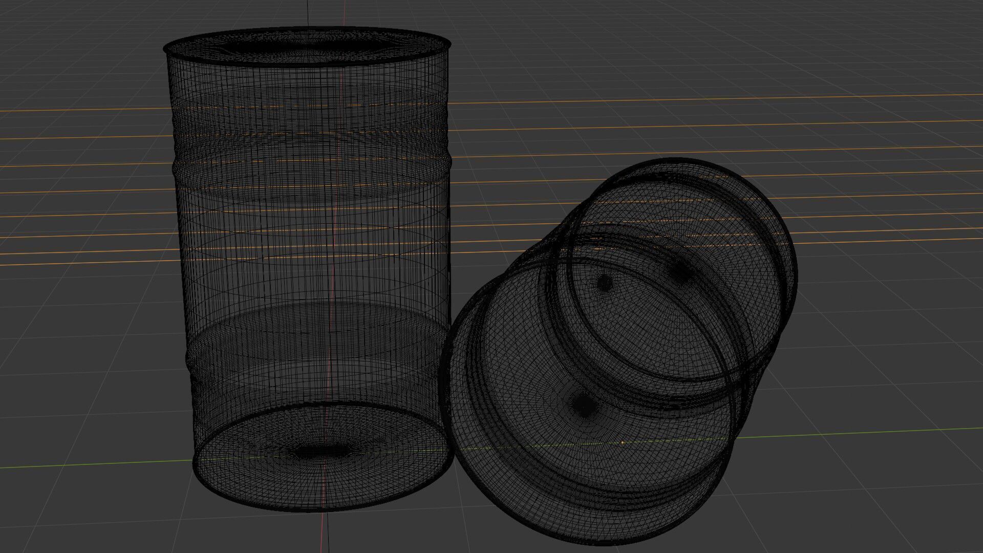 3D Nuclear Energy Barrel 3D model_5