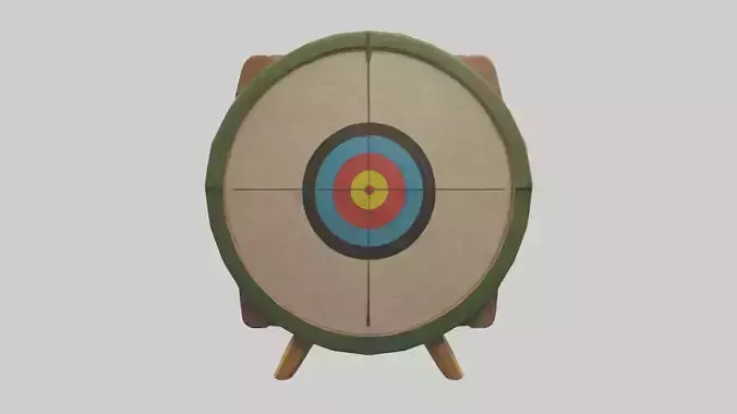 Cartoon Archery Target model 3D model