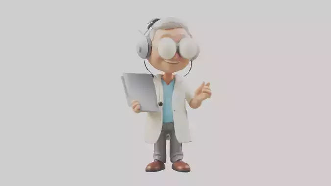 Cartoon Audiologist model