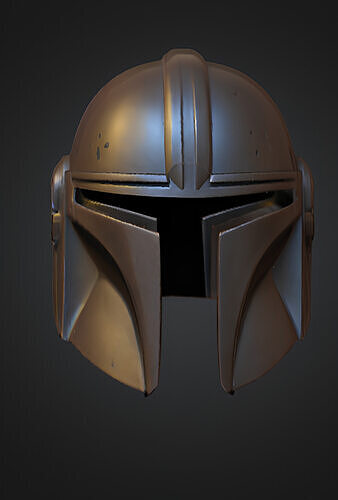 Star Wars Mandalorian helmet V2 Free 3D print model