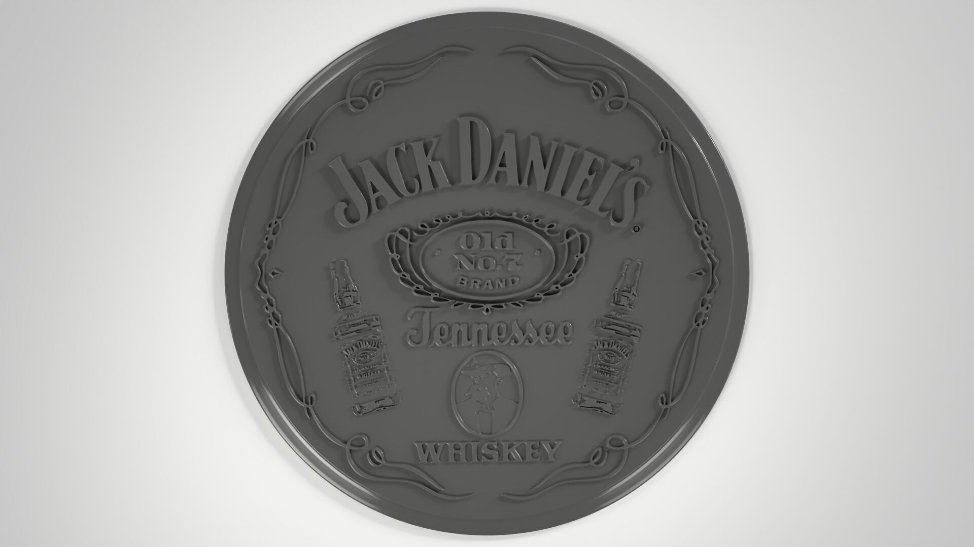  A Jack Daniels Badge 3D print model_2