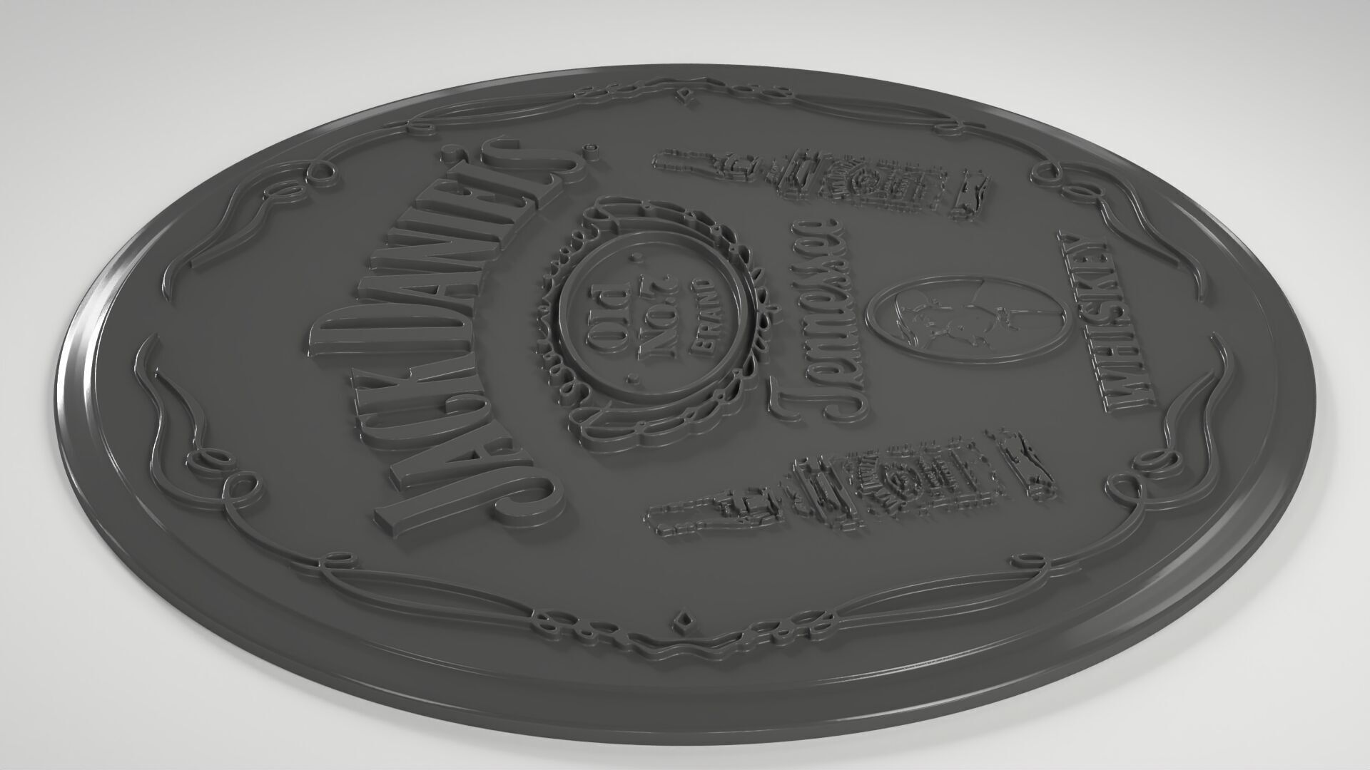  A Jack Daniels Badge 3D print model_3