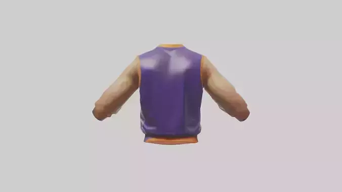 Cartoon Basketball Jersey model 3D model