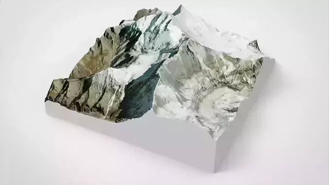 Mountain landscape Dhaulagiri Himalayas Nepal