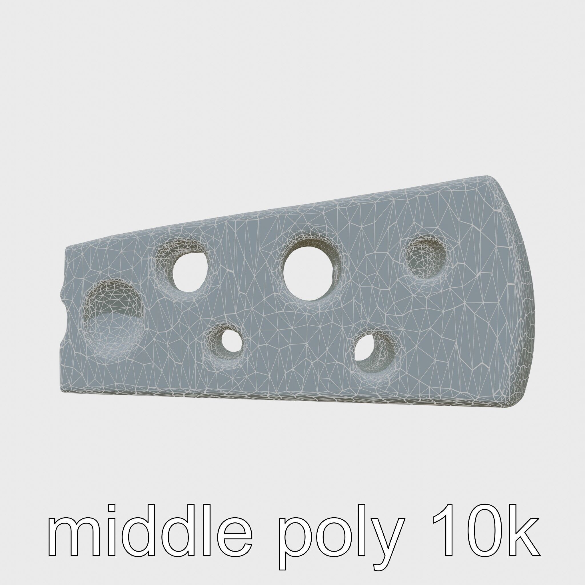 Cartoon Cheese Slice Stylized model pack Low-poly 3D model_19