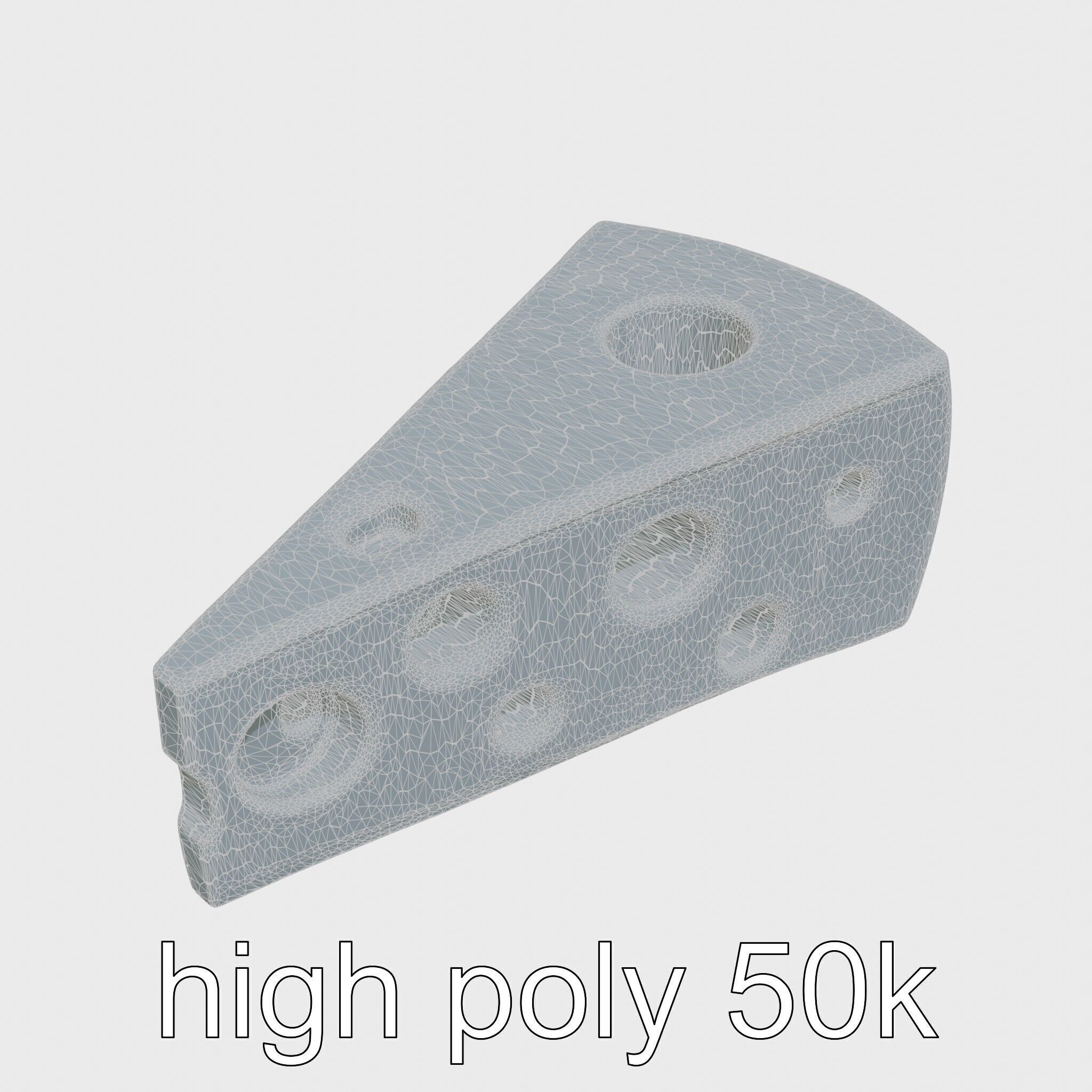 Cartoon Cheese Slice Stylized model pack Low-poly 3D model_30