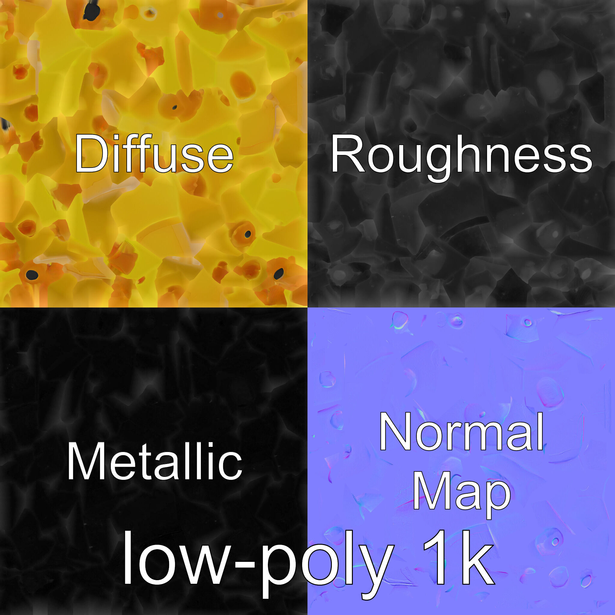 Cartoon Cheese Slice Stylized model pack Low-poly 3D model_4