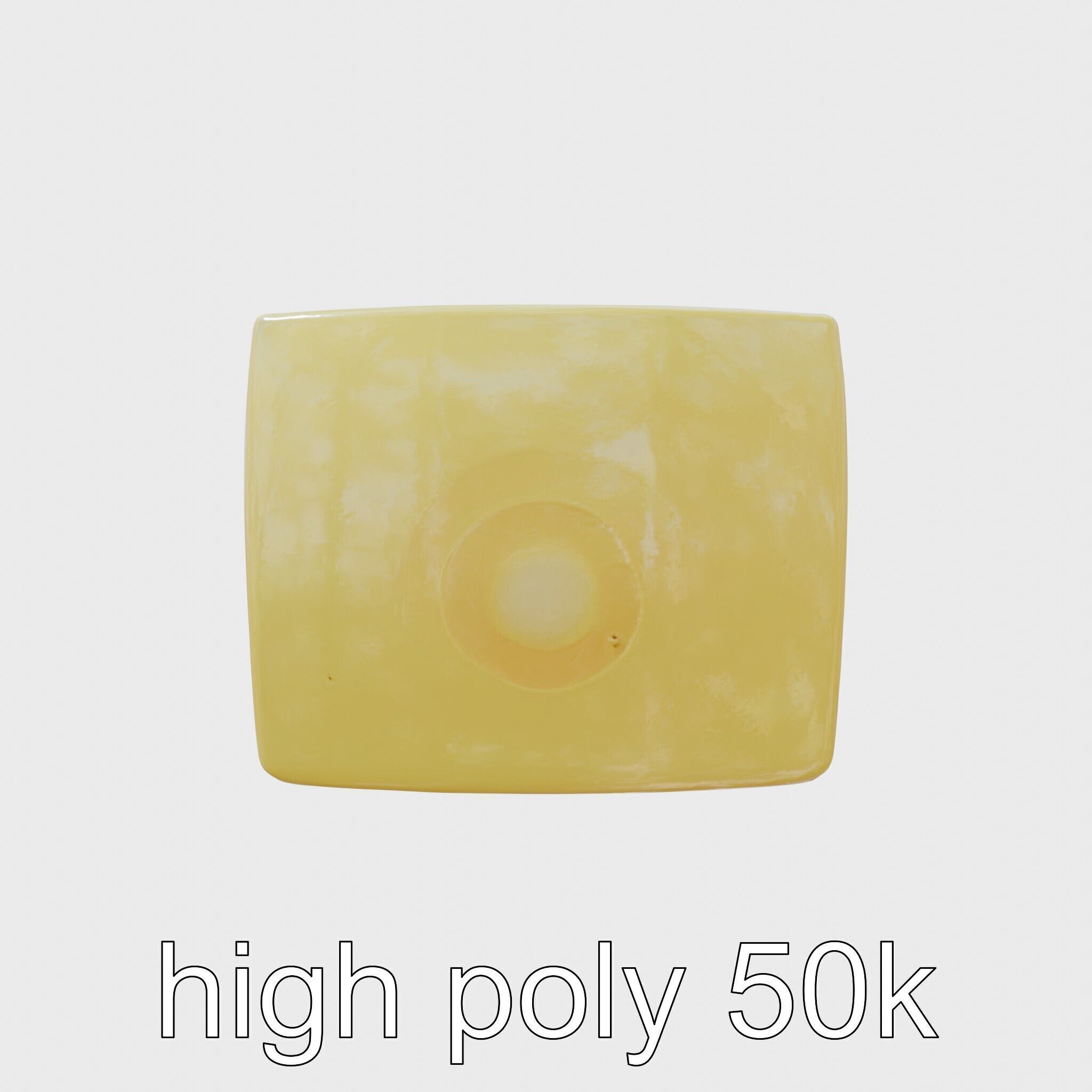 Cartoon Cheese Slice Stylized model pack Low-poly 3D model_5