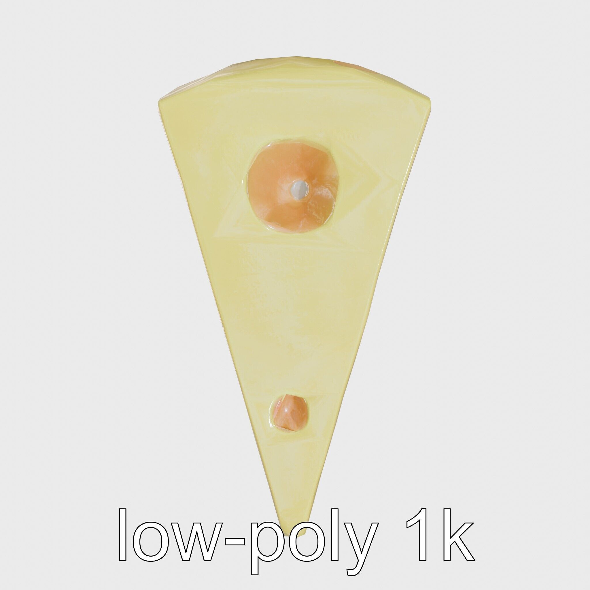 Cartoon Cheese Slice Stylized model pack Low-poly 3D model_25