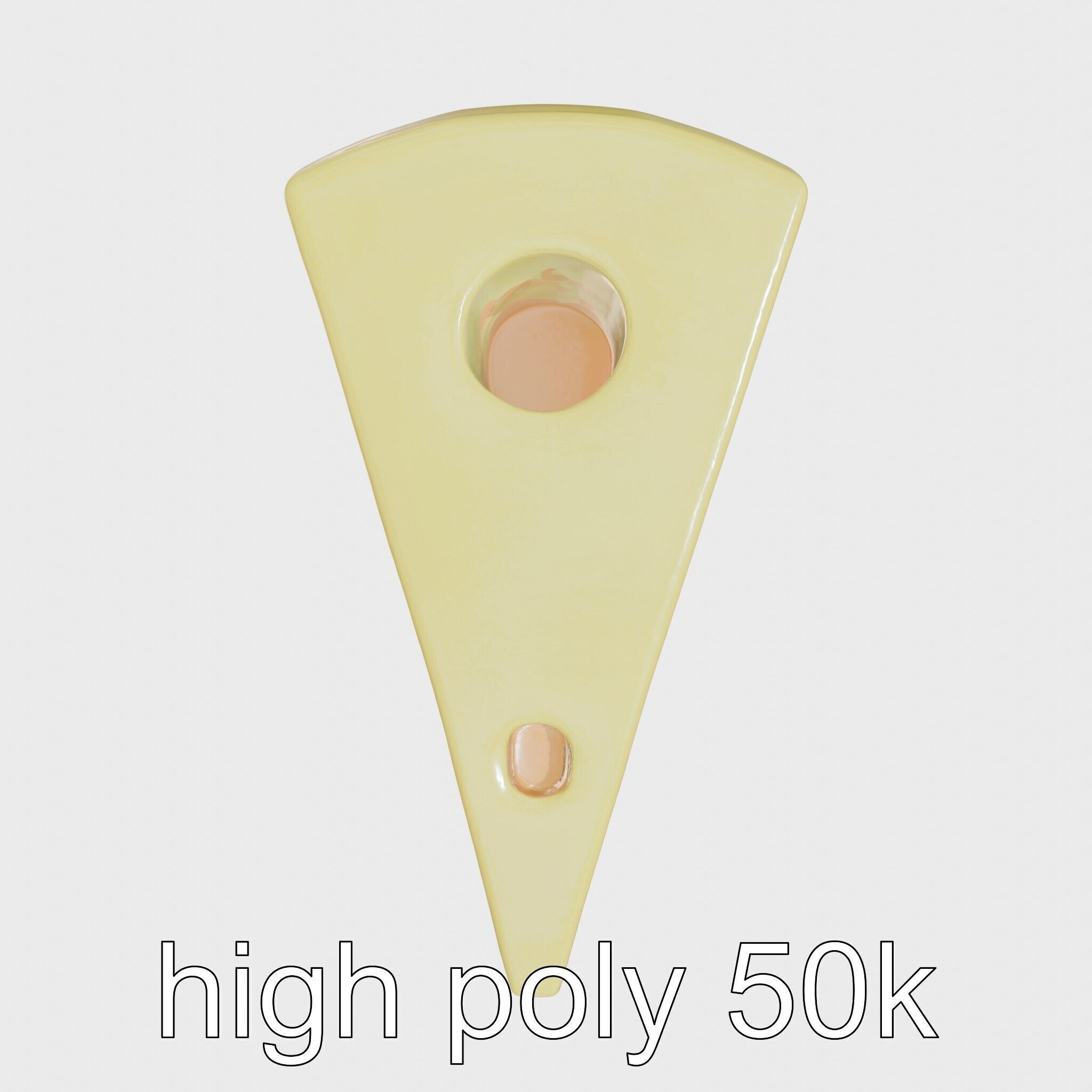 Cartoon Cheese Slice Stylized model pack Low-poly 3D model_23