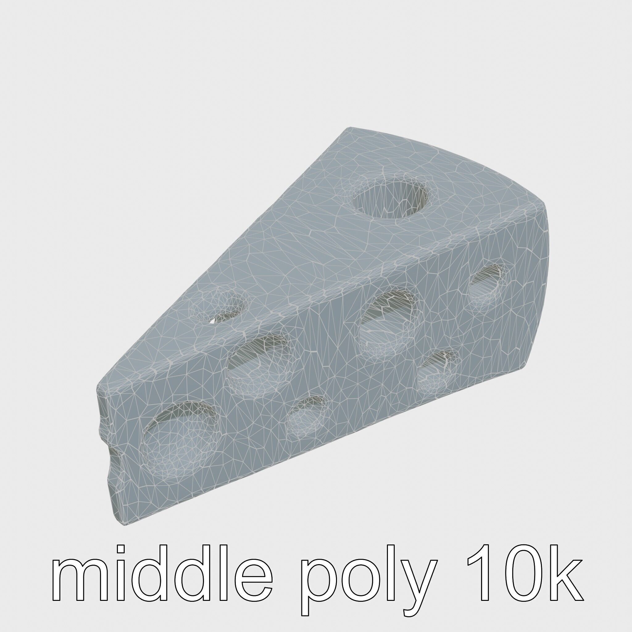 Cartoon Cheese Slice Stylized model pack Low-poly 3D model_29