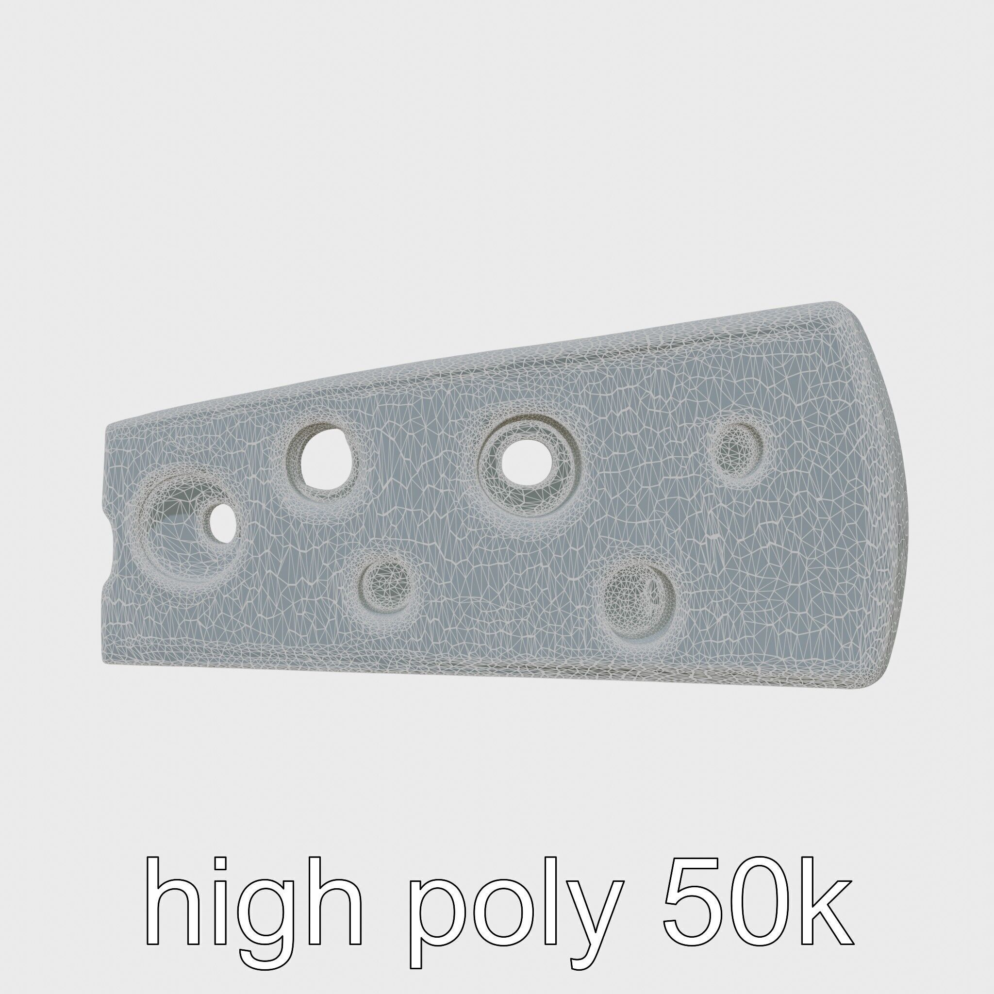 Cartoon Cheese Slice Stylized model pack Low-poly 3D model_32