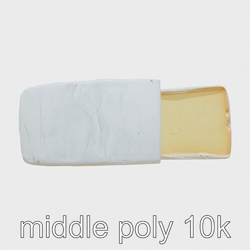 Brie Cheese Round Elegant Model Pack Low-poly 3D model