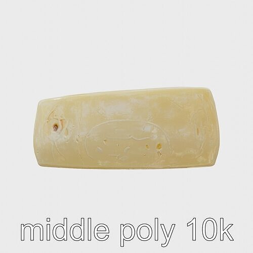 Gouda Cheese Slice Semi-Hard Texture Model Pack Low-poly 3D model