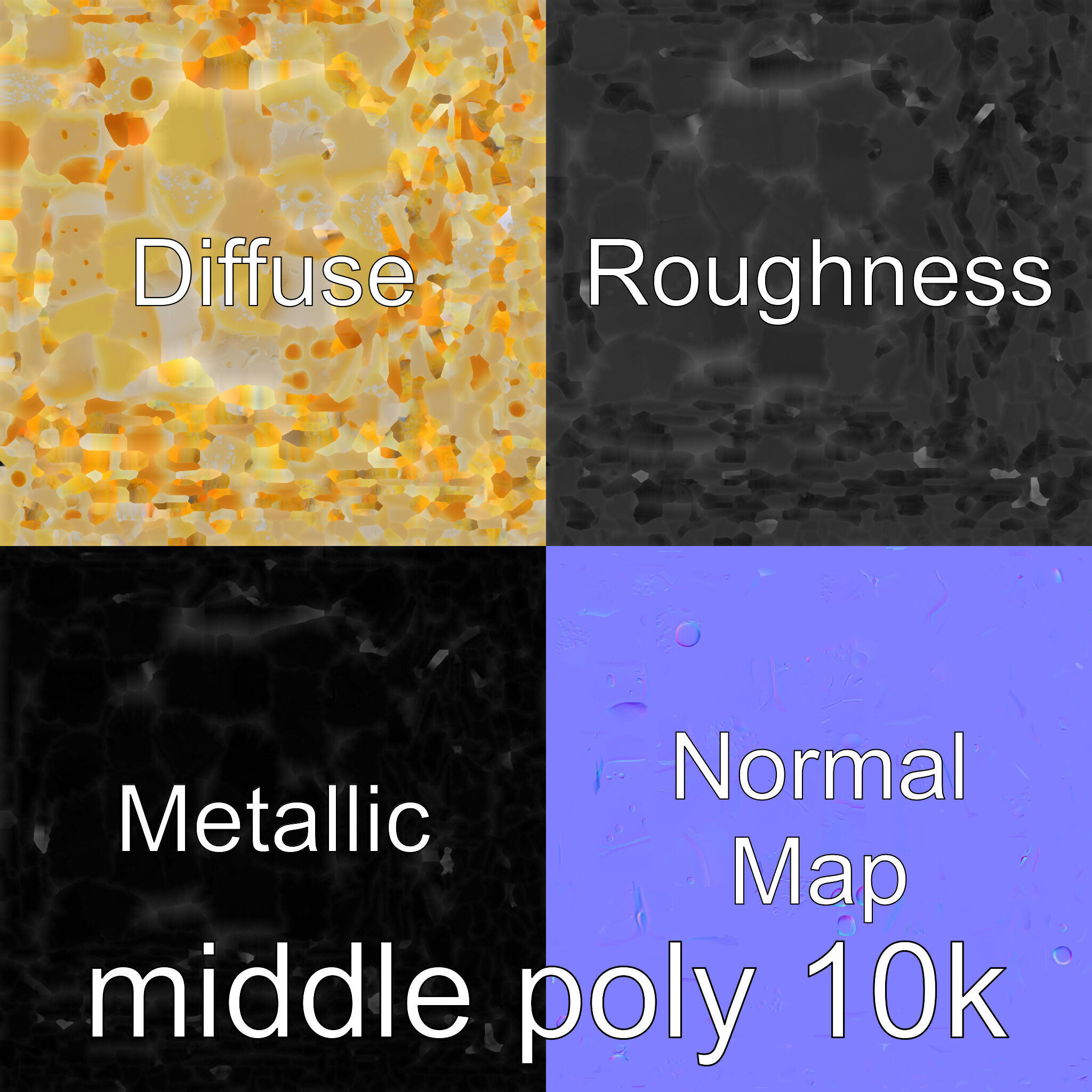 Swiss Cheese Wheel with Large Holes model pack Low-poly 3D model_32