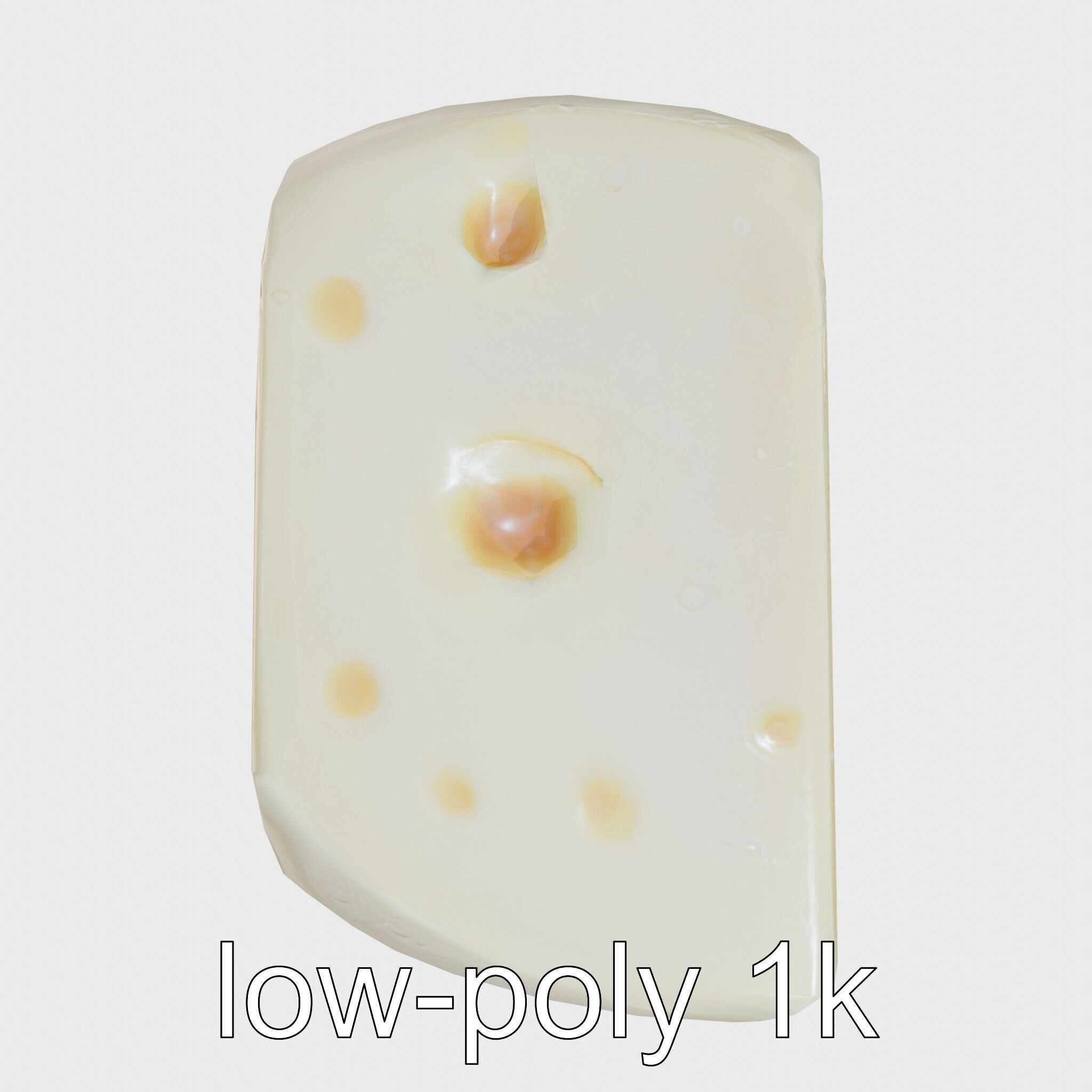 Swiss Cheese Wheel with Large Holes model pack Low-poly 3D model_16