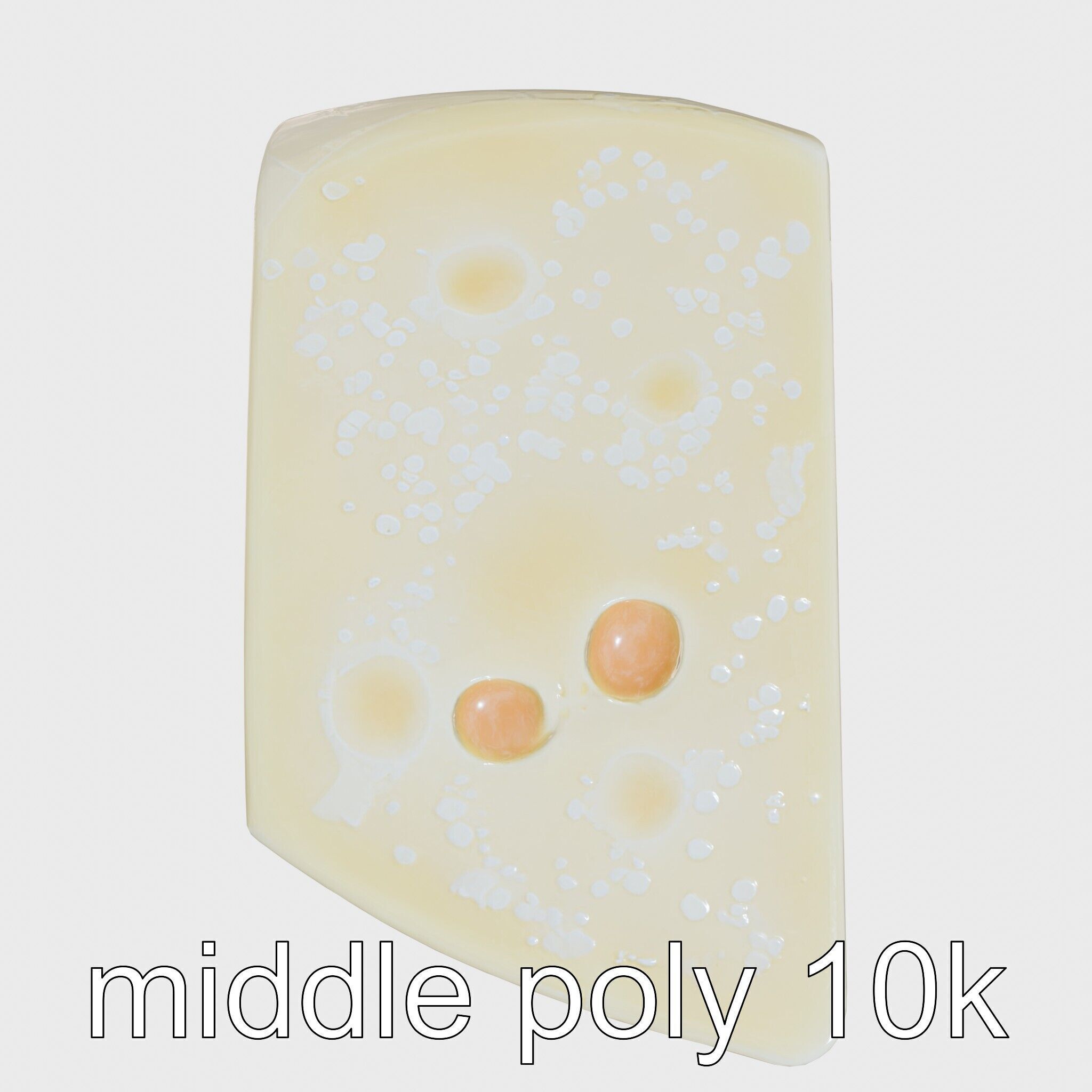 Swiss Cheese Wheel with Large Holes model pack Low-poly 3D model_20