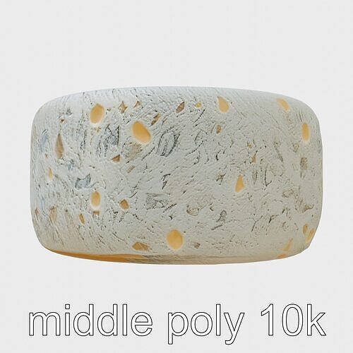 Stylized Cheese Wheel Fantasy Art Model Pack Low-poly 3D model