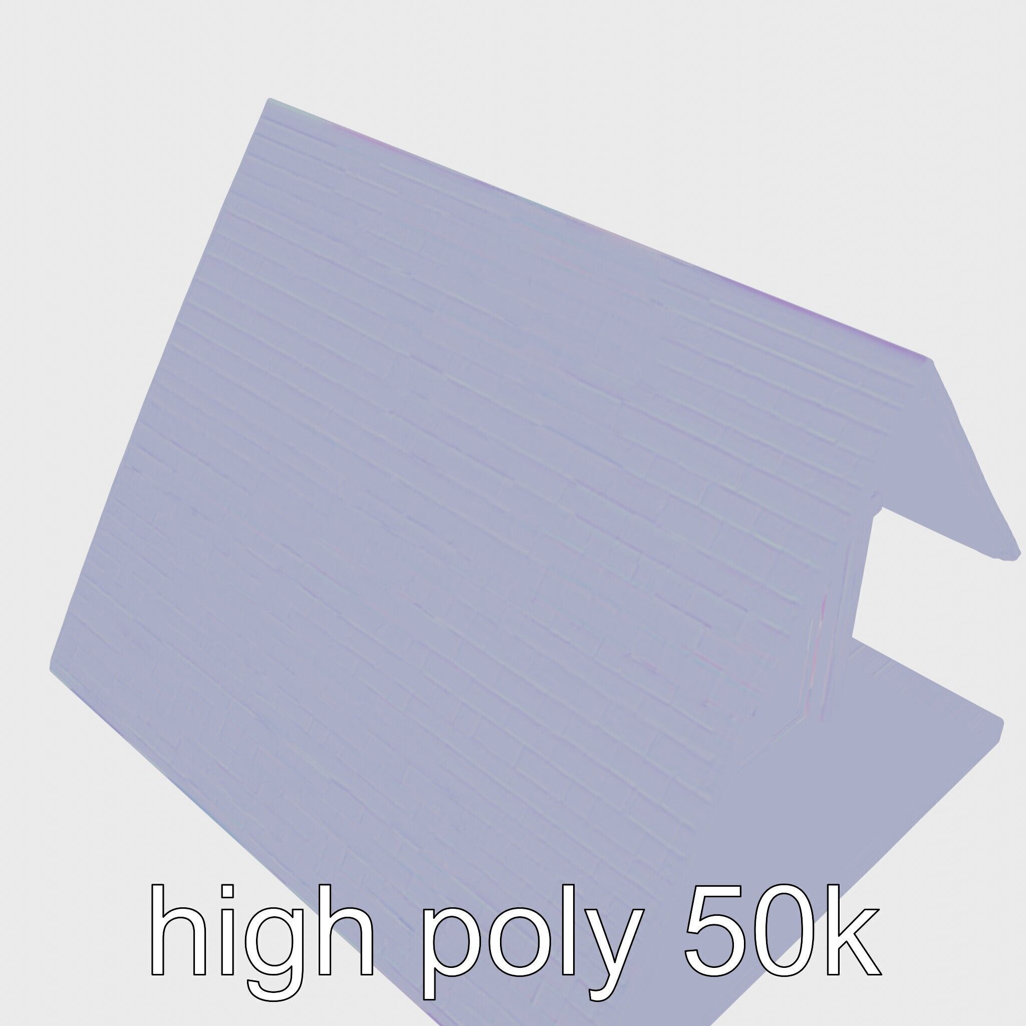 Scandinavian A-frame Cabin 3D model pack Low-poly 3D model_25