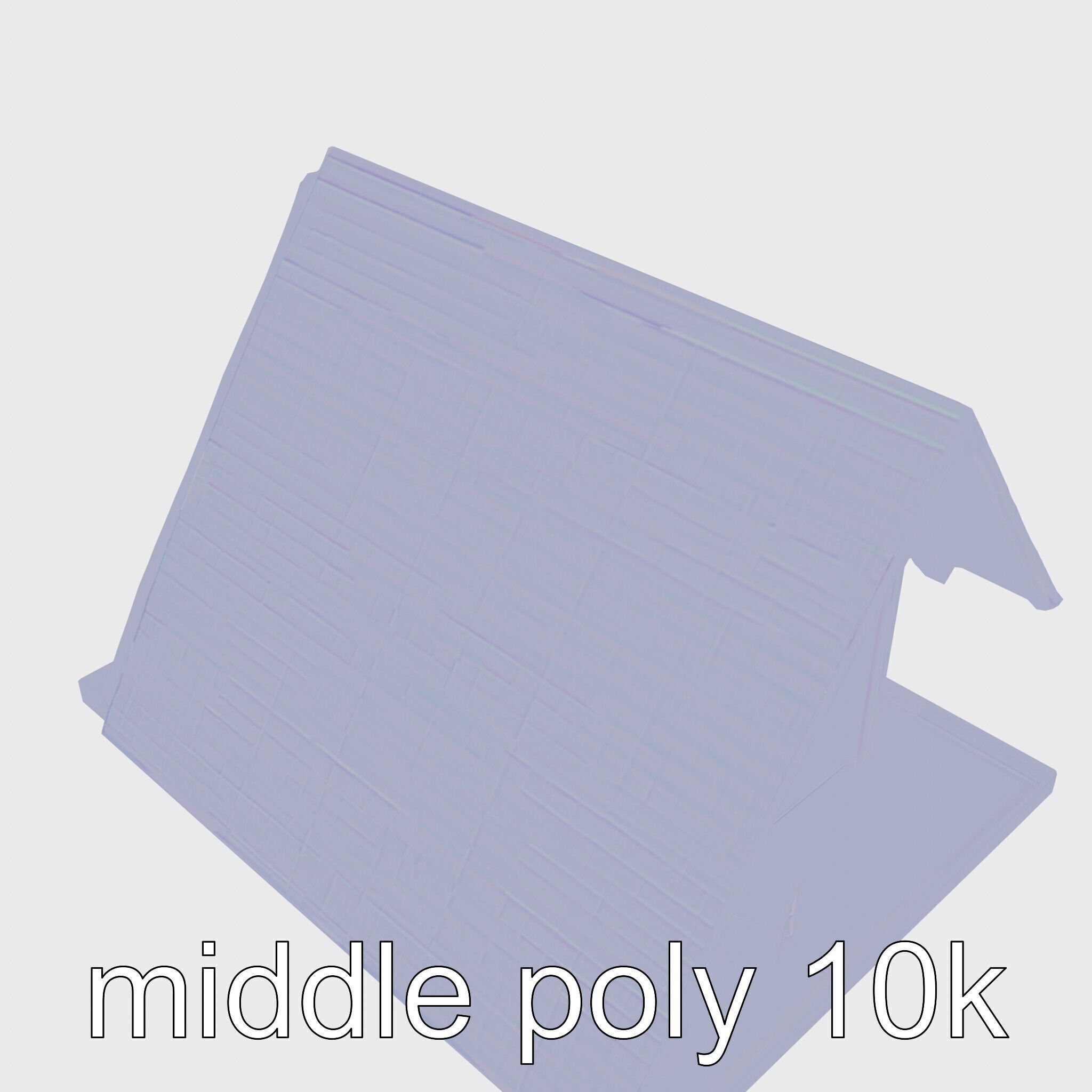 Scandinavian A-frame Cabin 3D model pack Low-poly 3D model_15