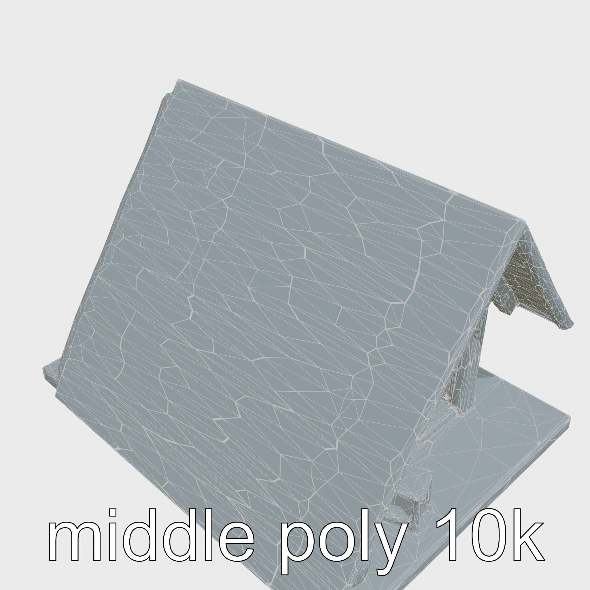 Scandinavian A-frame Cabin 3D model pack Low-poly 3D model_17