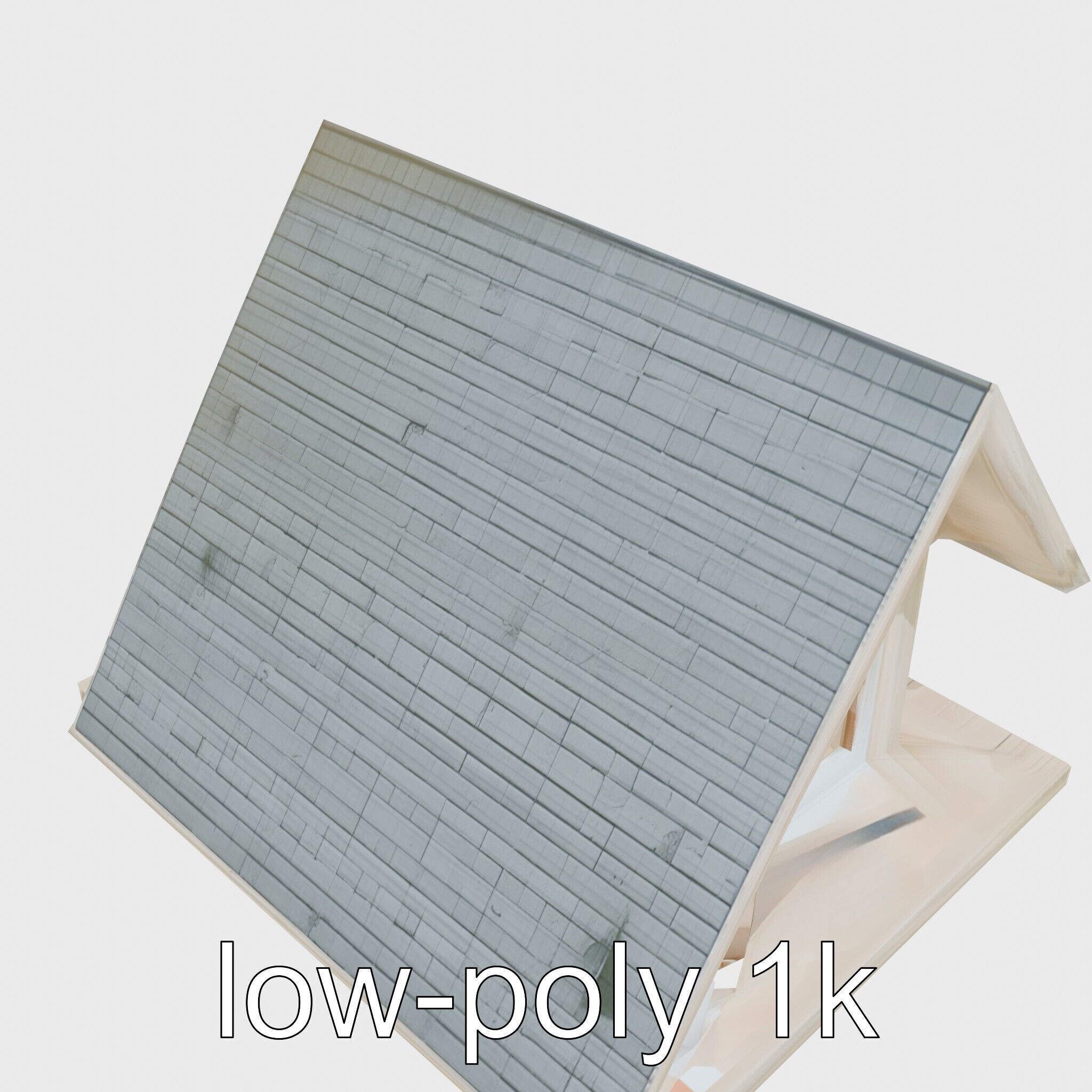 Scandinavian A-frame Cabin 3D model pack Low-poly 3D model_22