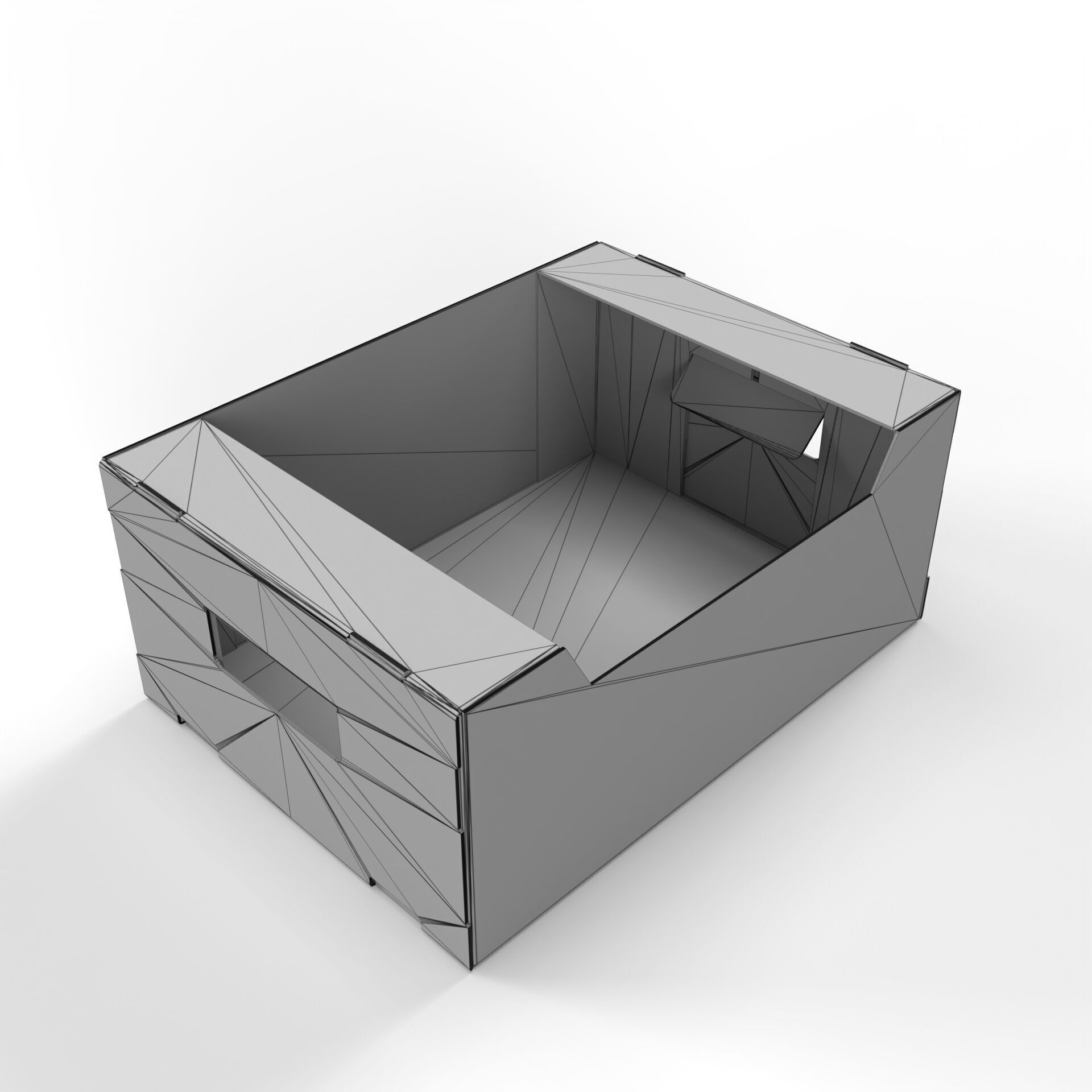Cardboard Retail Display Tray for Product Packaging Merchandise Texture_3