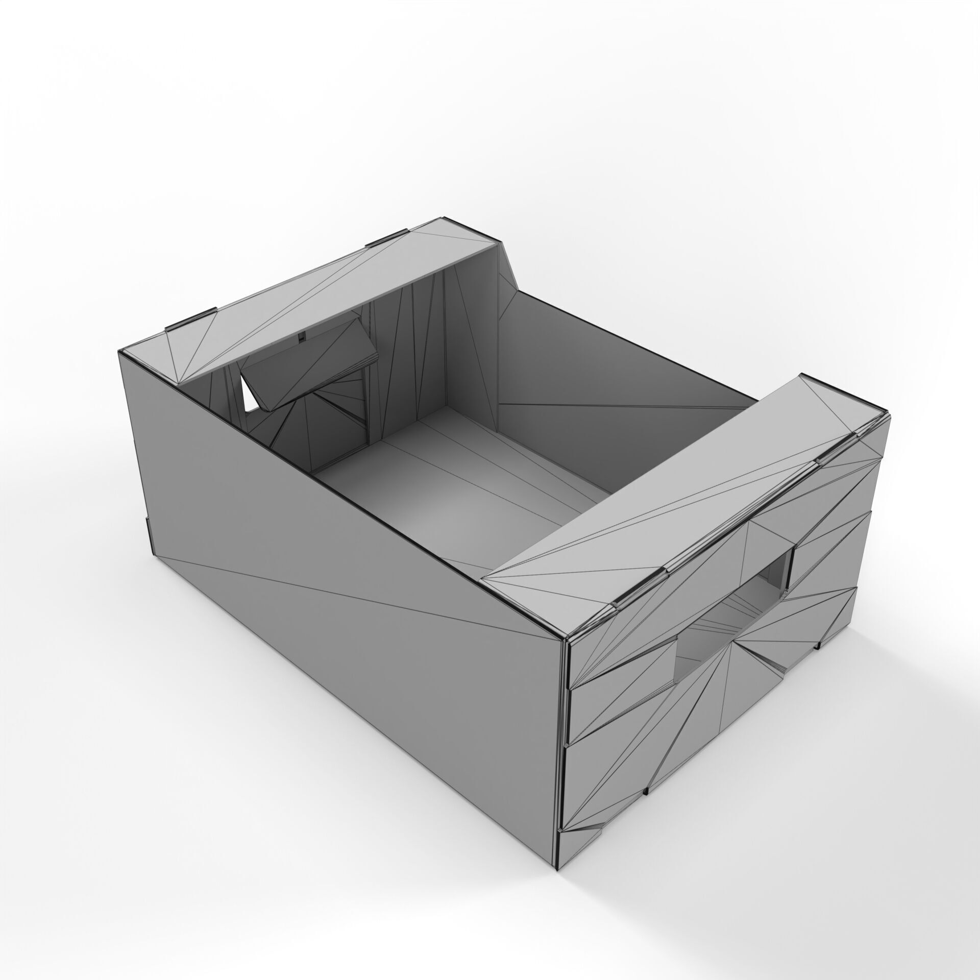 Cardboard Retail Display Tray for Product Packaging Merchandise Texture_5