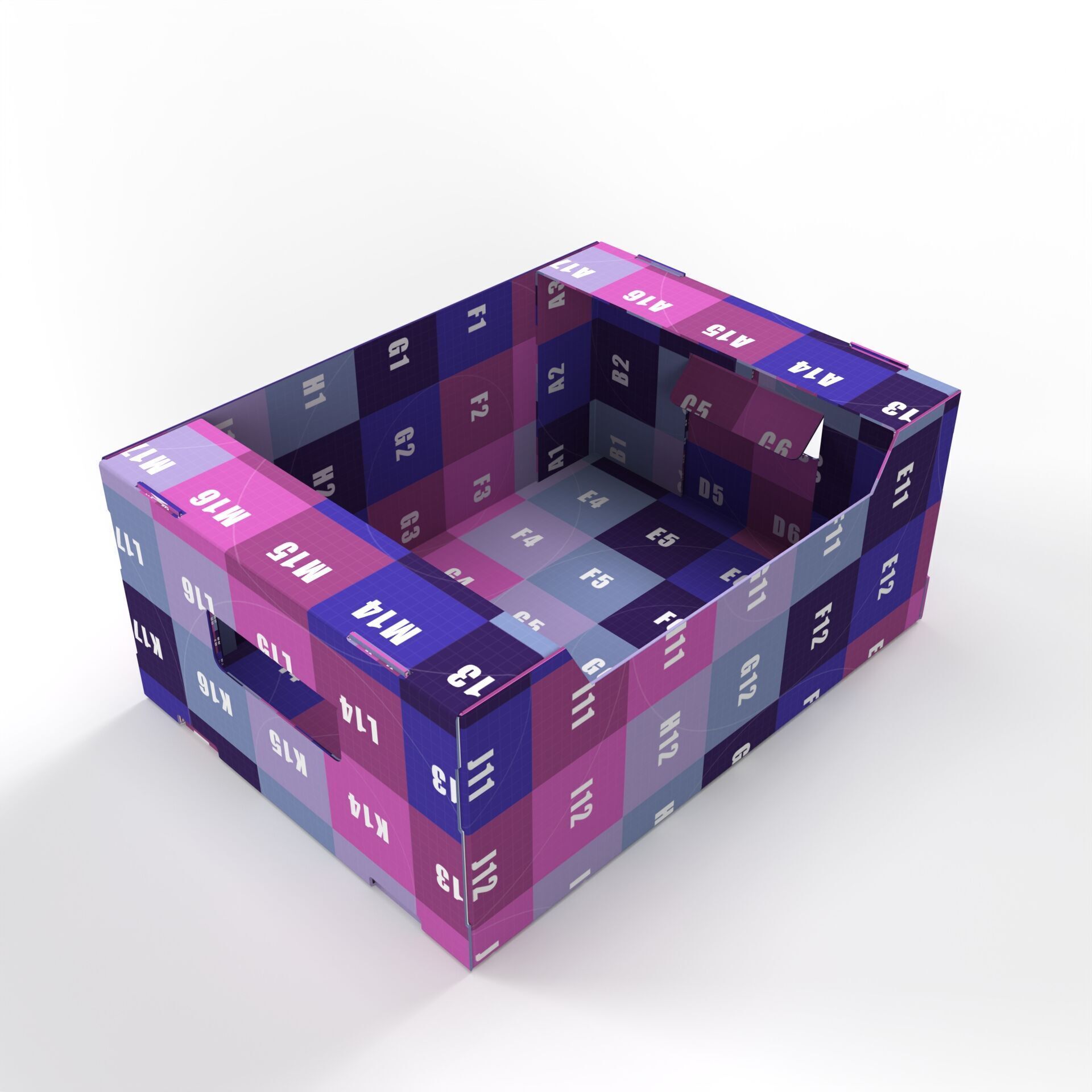 Cardboard Retail Display Tray for Product Packaging Merchandise Texture_6