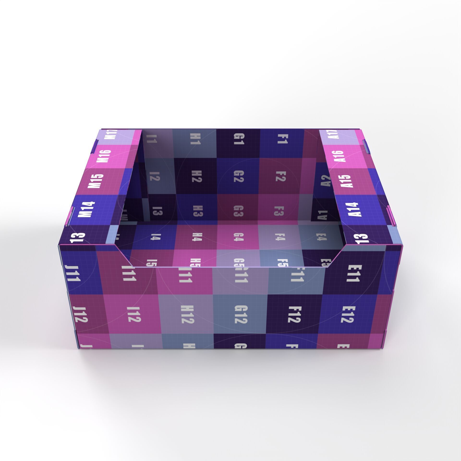 Cardboard Retail Display Tray for Product Packaging Merchandise Texture_7