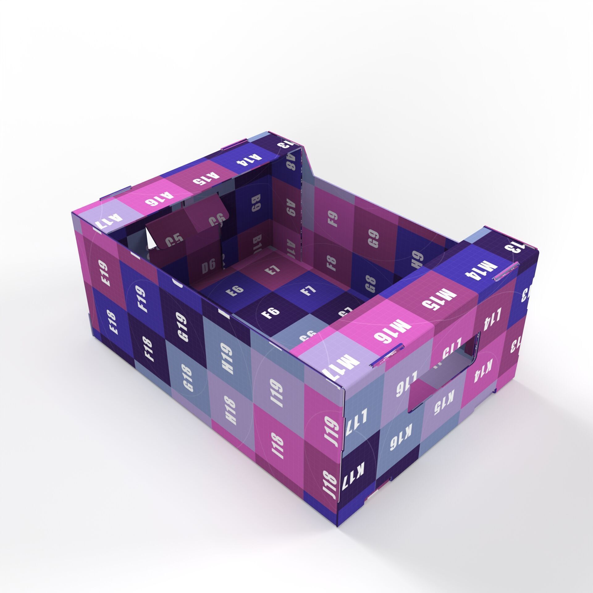 Cardboard Retail Display Tray for Product Packaging Merchandise Texture_8