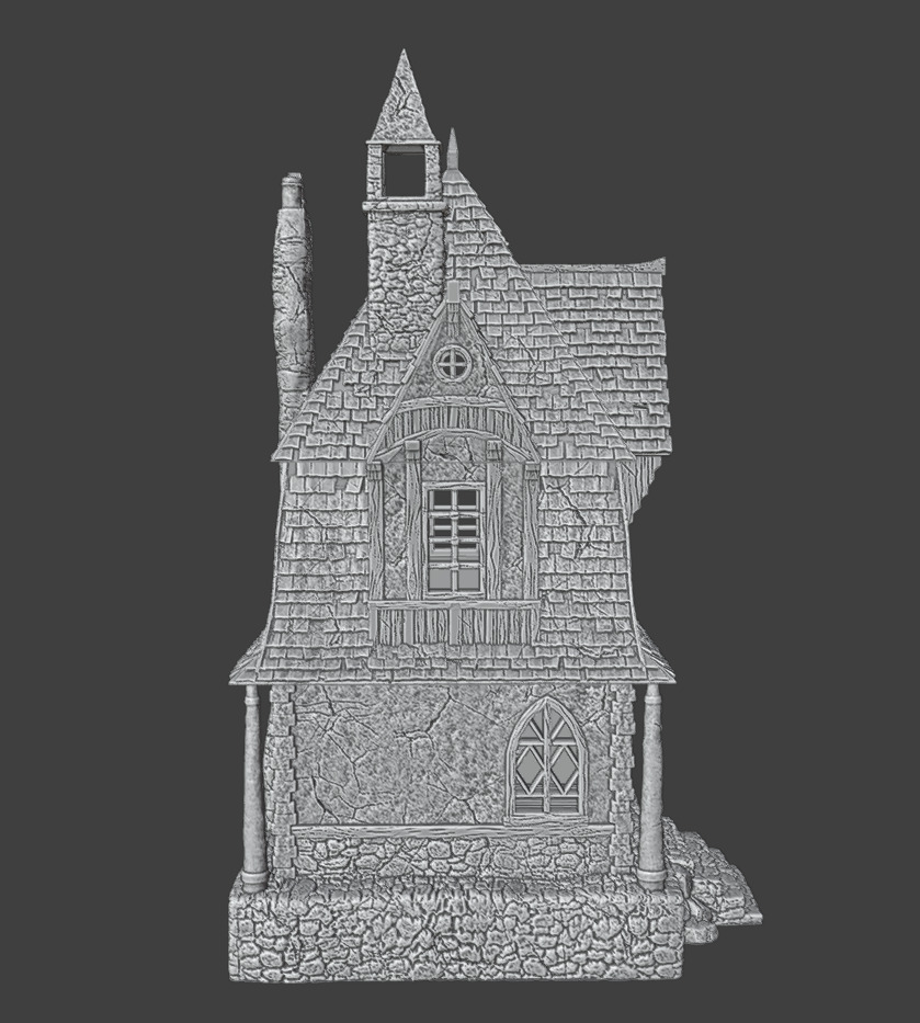 Medieval house 3 3D print model_6