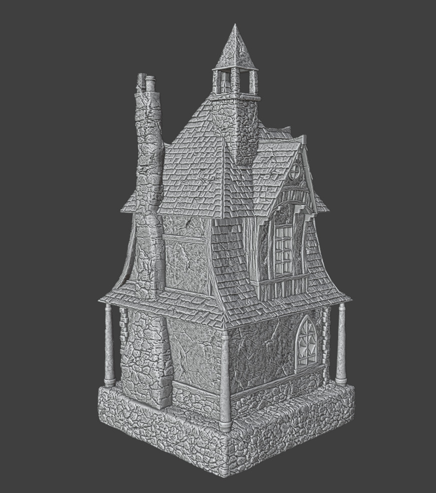 Medieval house 3 3D print model_7