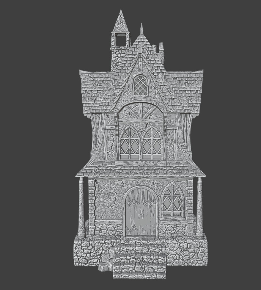 Medieval house 3 3D print model_4