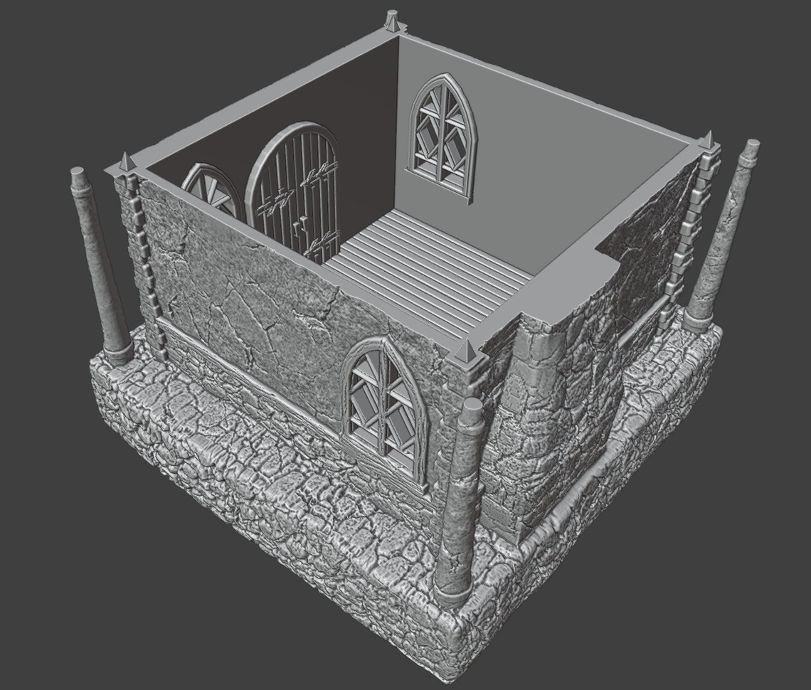 Medieval house 3 3D print model_13