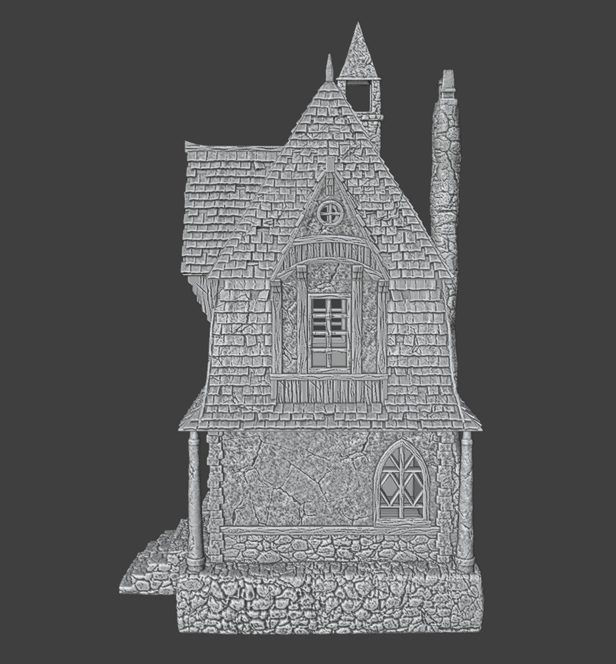 Medieval house 3 3D print model_10