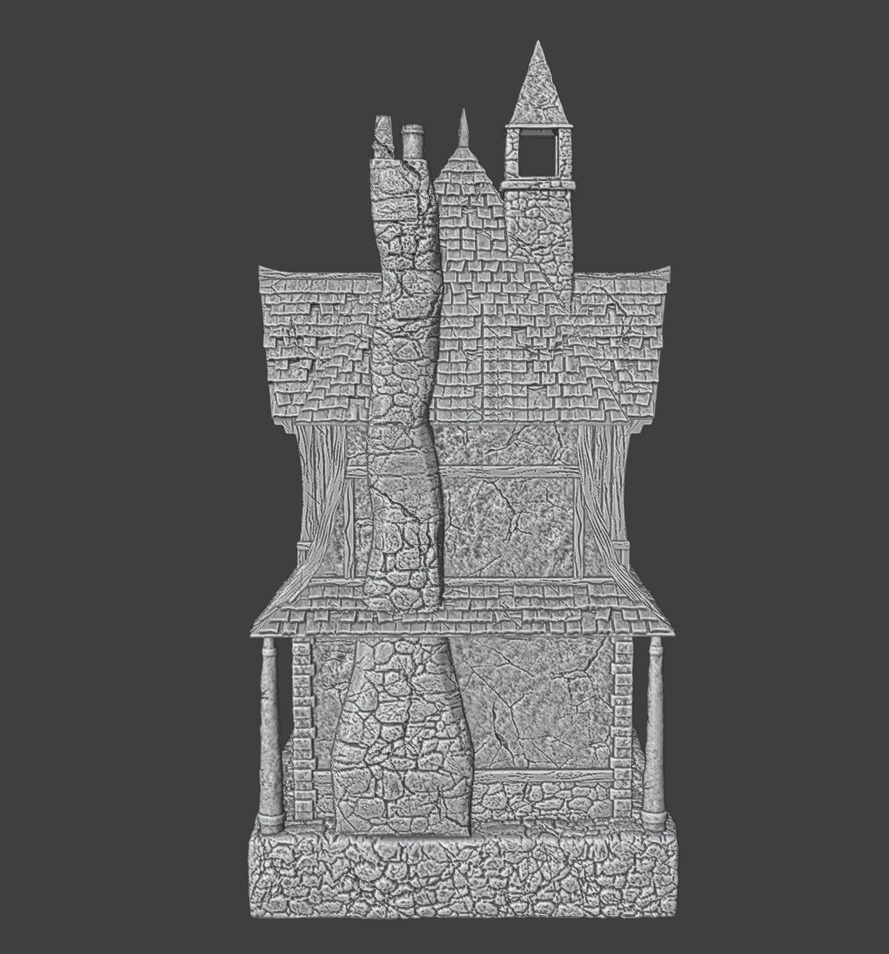 Medieval house 3 3D print model_8