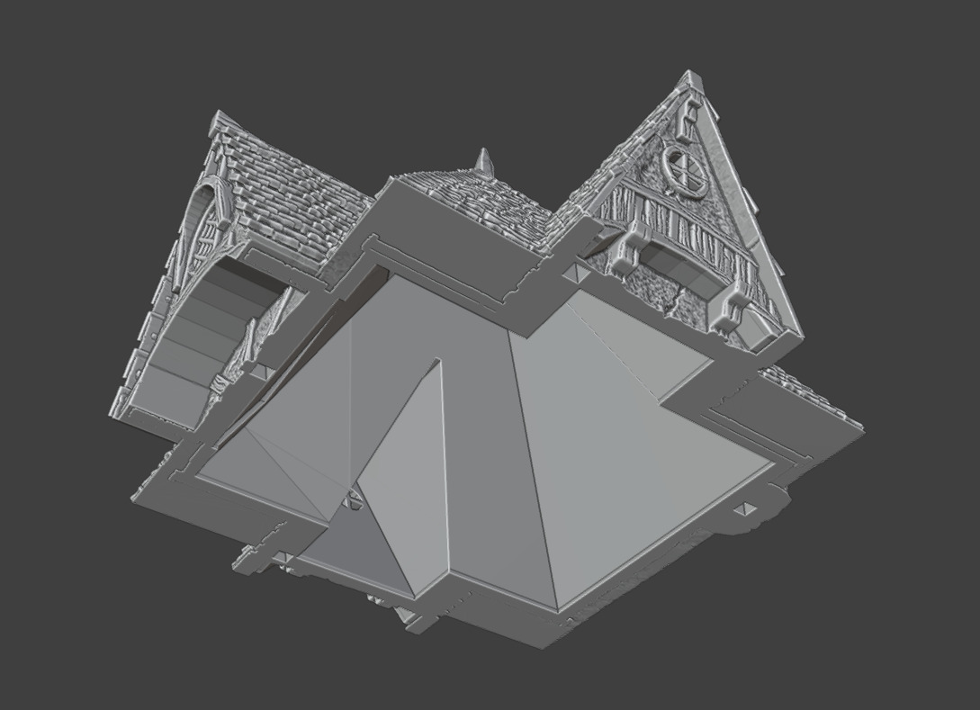Medieval house 3 3D print model_14