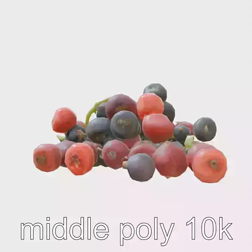 Wild Berries and Moss Natural Scene model pack