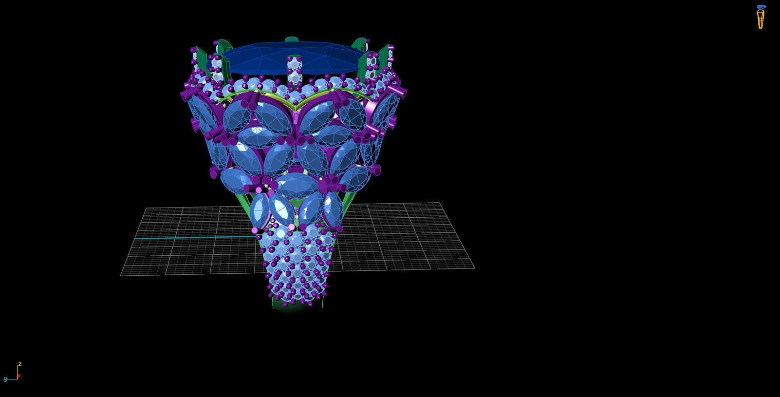 Marques big ring chopard 3D model_1