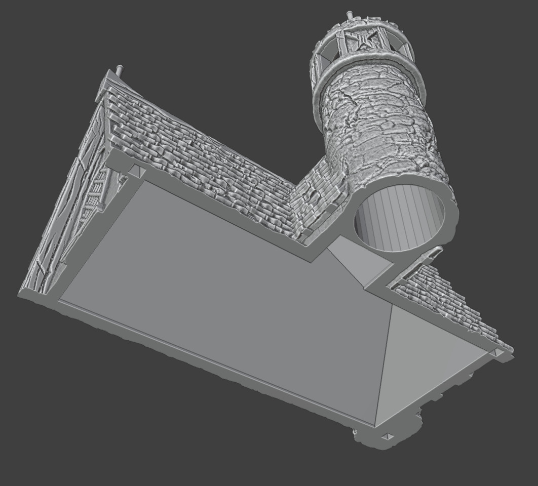 Medieval house 2 3D print model_14