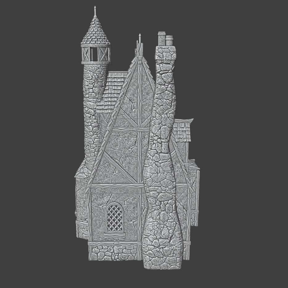 Medieval house 2 3D print model_8