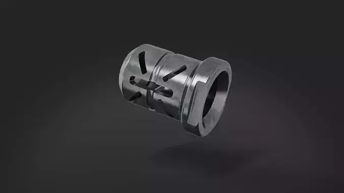 muzzle brake  mini double 3D model