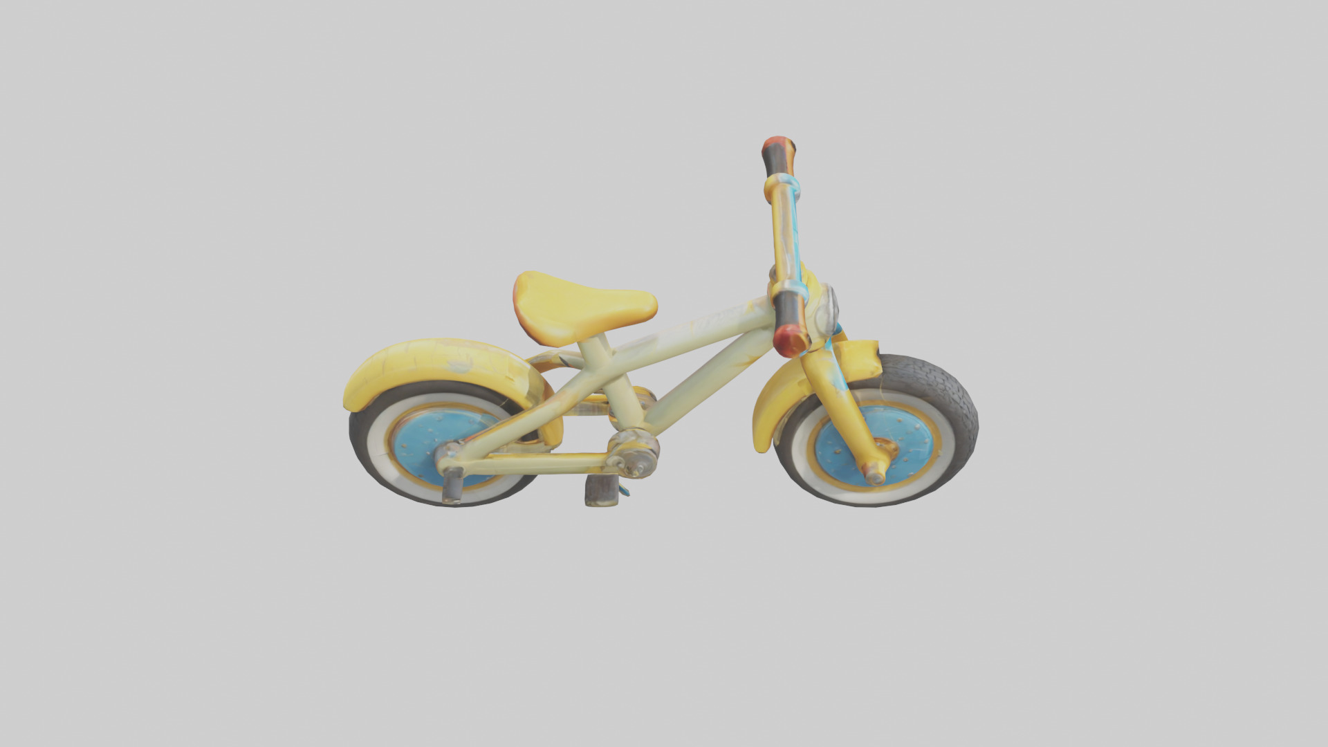 Cartoon Bicycle model 3D model_18