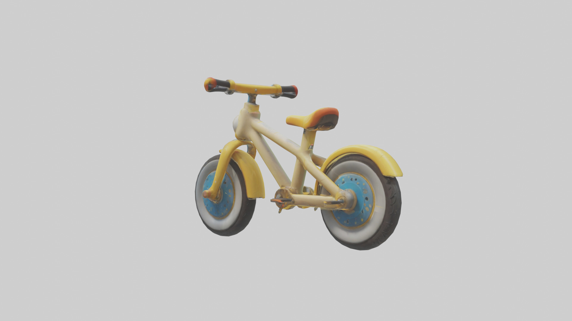 Cartoon Bicycle model 3D model_2