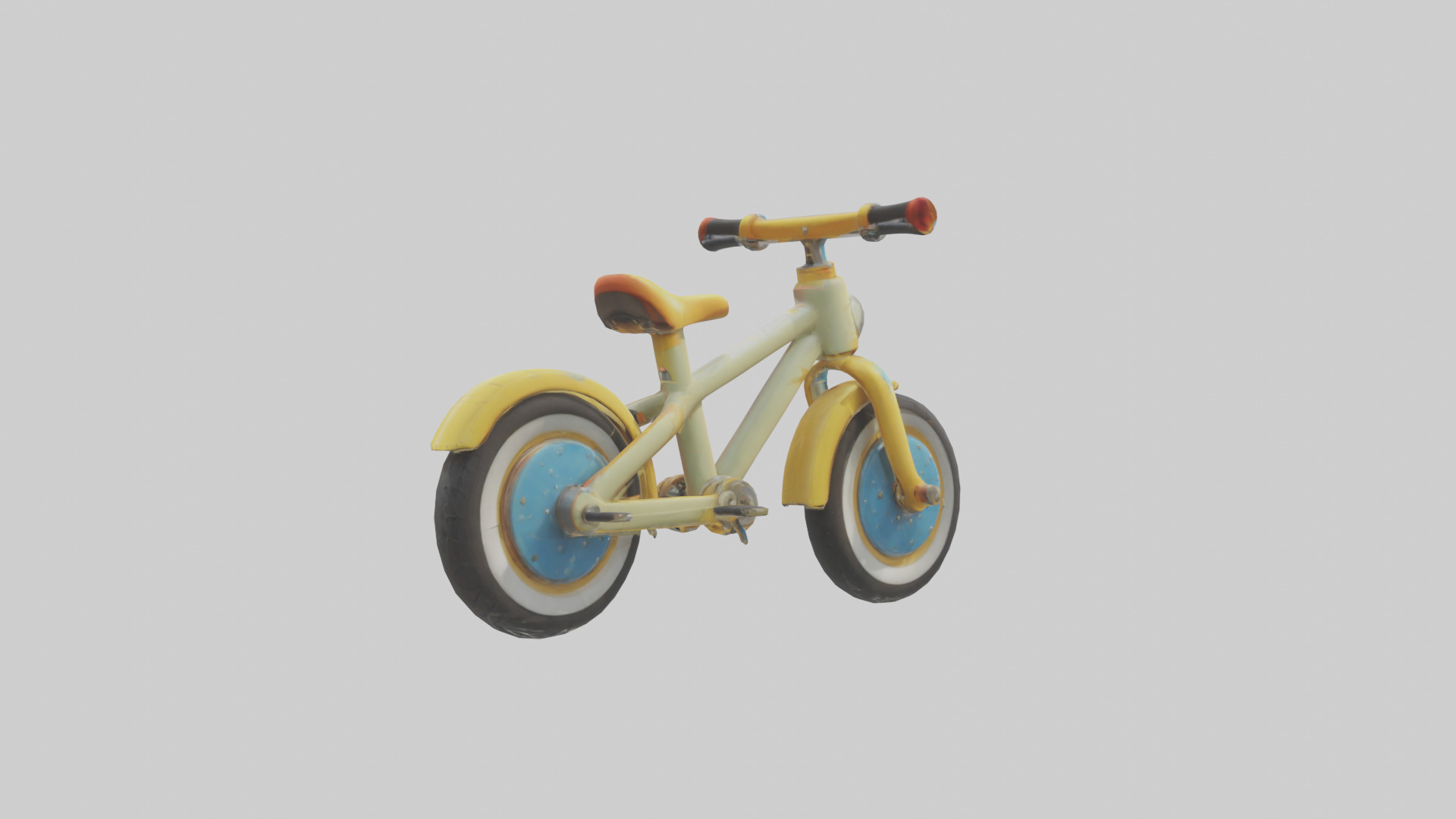 Cartoon Bicycle model 3D model_3