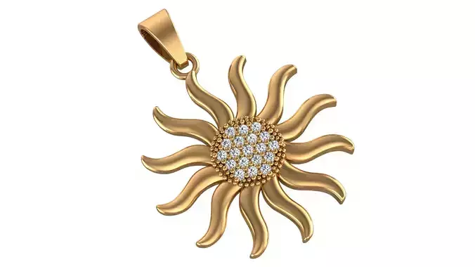 Sun Pendant 2025 3D print model