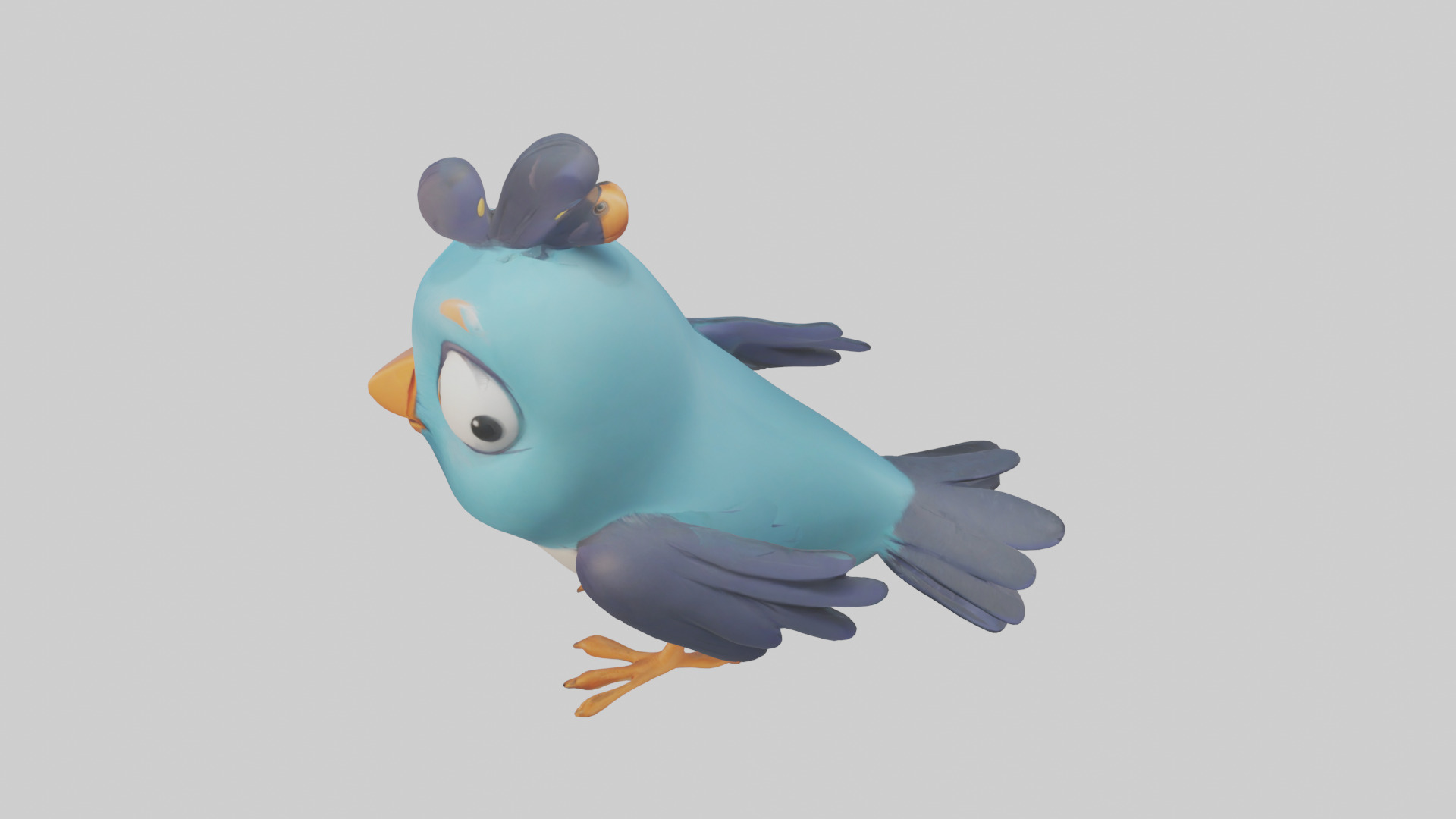 Cartoon Bird model 3D model_17
